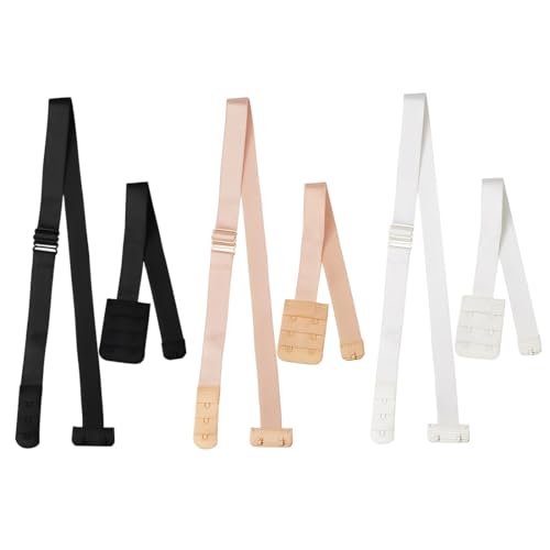 BH Konverter, 3 Pcs Cabrio-BH-Träger Low Back Bra Converter Damen verstellbare rückenfreie BH-Träger-Verlängerung für Party rückenfreies Kleid,BH-Träger Konverter Verstellbarer BH Extender von WIRZUL