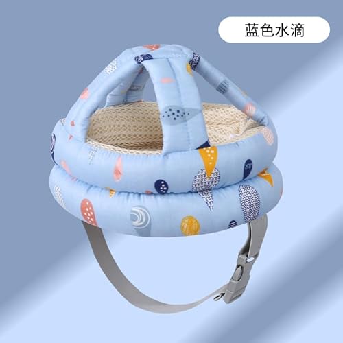 Lauflernhelm für Babys, Lauflernhelm für Kinder von 6–36 Monaten, Anti-Fall-Babyhelm, atmungsaktiv und sicher (Blau) von WIRZUL