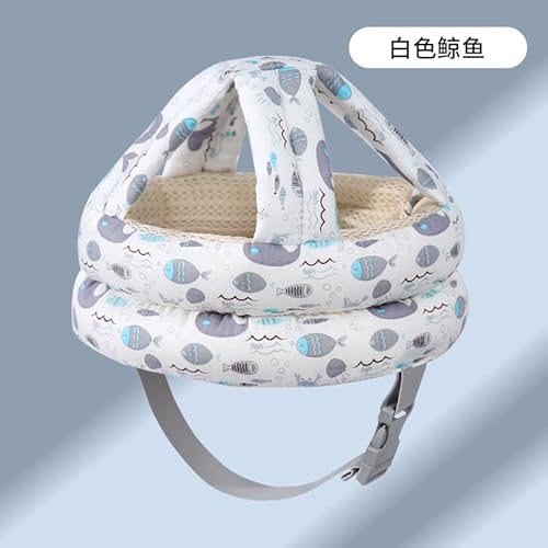 Lauflernhelm für Babys, Lauflernhelm für Kinder von 6–36 Monaten, Anti-Fall-Babyhelm, atmungsaktiv und sicher (weiß) von WIRZUL