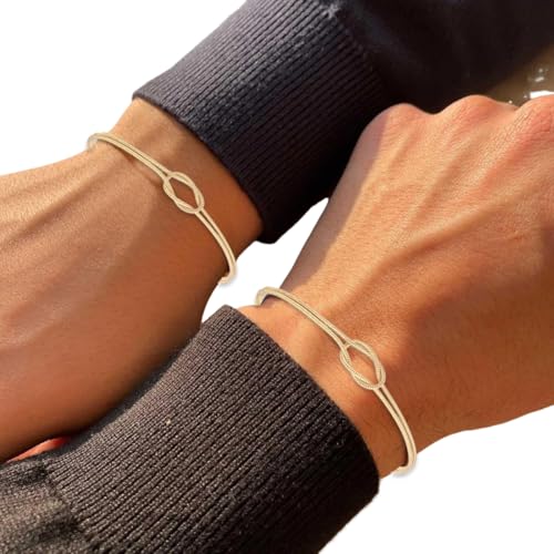 Partner armbänder 14K Armband Damen Gold Paar Armbänder Schmuck Liebesknoten Armbänder Verstellbare Länge 16+5 cm Paare Geschenke Frauen Geschenke Zum Geburtstag Partner armbänder 14K Armband Damen Gold Paar Armbänder Schmuck Liebesknoten Armbänder Verstellbare Länge 16+5 cm Paare Geschenke Frauen Geschenke Zum Geburtstag von WIRZUL