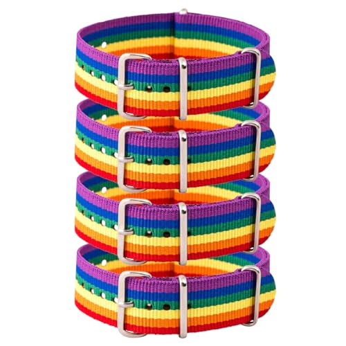 Pride Bracelets, 4 Stück Regenbogenarmband, LGBTQ+ Bänder für Pride Month CSD Wurfgeschenk, Gay Pride Armbänder,Pride Armband LGBTQ Accessoires Armbänder Gay Flag und regenbogenfarbenes Uhrenarmband Pride Bracelets, 4 Stück Regenbogenarmband, LGBTQ+ Bänder für Pride Month CSD Wurfgeschenk, Gay Pride Armbänder,Pride Armband LGBTQ Accessoires Armbänder Gay Flag und regenbogenfarbenes Uhrenarmband von WIRZUL