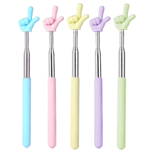 Zeigestab Ausziehbar Finger Zeigestock Lehrer Zeiger Versenkbare Klassenzimmer Teleskop Zeigestab aus Edelstahl Lesestift Finger Zeigestift Ausziehbar für Klassenzimmer Lesen Präsentationen (5 Stück) Zeigestab Ausziehbar Finger Zeigestock Lehrer Zeiger Versenkbare Klassenzimmer Teleskop Zeigestab aus Edelstahl Lesestift Finger Zeigestift Ausziehbar für Klassenzimmer Lesen Präsentationen (5 Stück) von WIRZUL