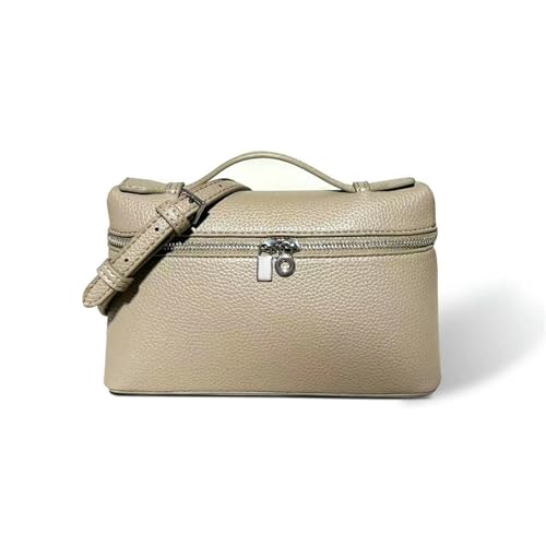 WISEHUBY Modische Damen-Umhängetasche, kompaktes Design, Umhängetasche, Tragetasche, PU-Leder, Standardgrau, A von WISEHUBY