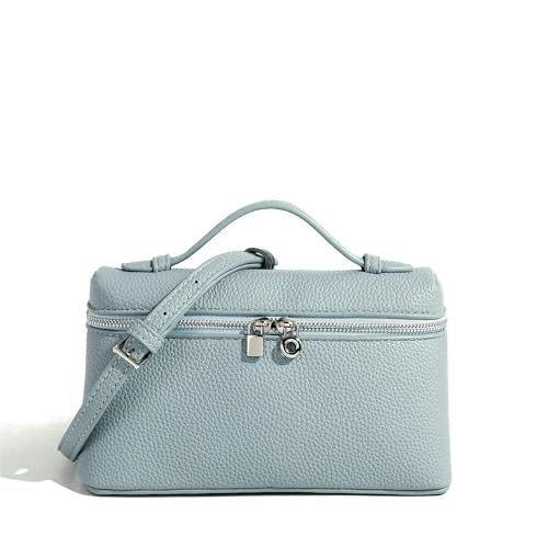 WISEHUBY Modische Damen-Umhängetasche, kompaktes Design, Umhängetasche, Tragetasche, PU-Leder, hellblau, A von WISEHUBY