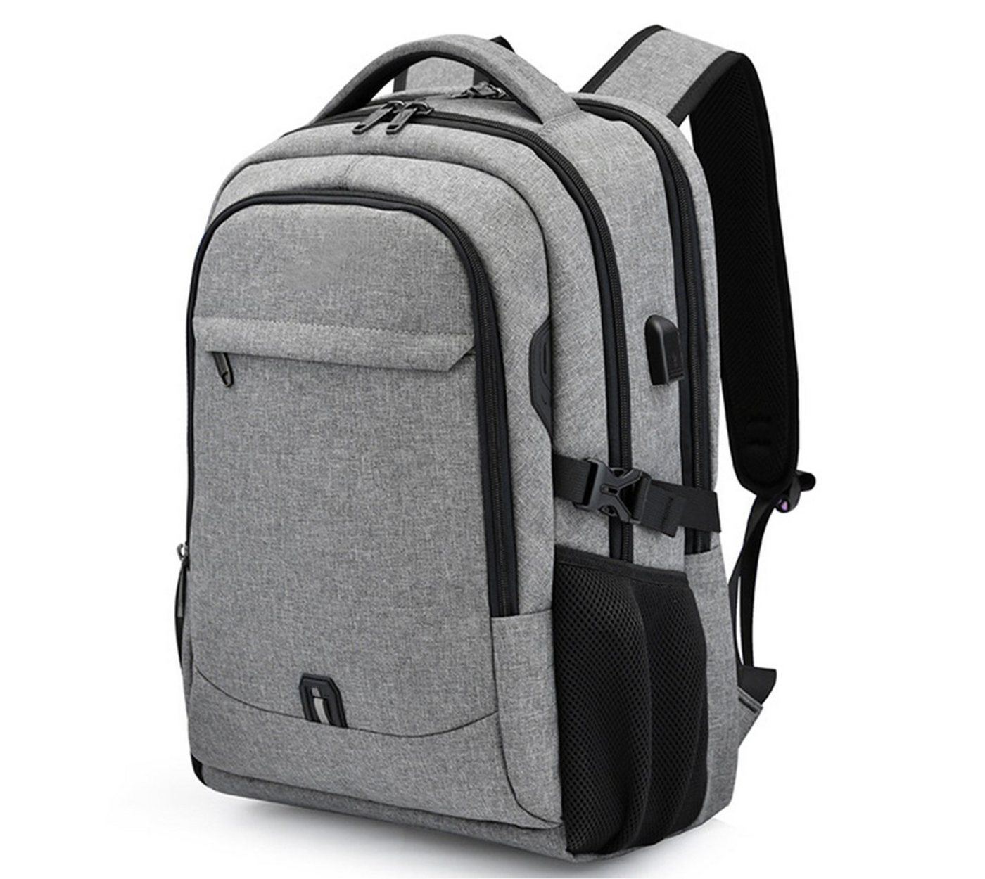 WISHDOR Laptoprucksack Laptop Rucksack Rucksäcke Schulrucksack Wasserbeständig Laptoptasche (Laptop Notebook Tasche Schule Uni Rucksack, mit USB-Lade-Anschluss, Anti-Diebstahl, Backpack mit Laptopfach), Herren Damen Jungen Teenager Freizeit Arbeit Business Reisen usw von WISHDOR