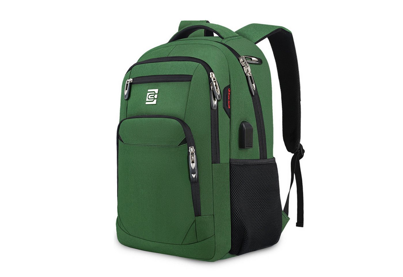 WISHDOR Laptoprucksack Laptop Rucksack Rucksäcke Schulrucksack Wasserbeständig Laptoptasche (Notebook Laptop Tasche Schule Uni Rucksack, Sportrucksack, mit USB-Anschluss, Anti-Diebstahl, Backpack mit Laptopfach), für Herren Damen Jungen Teenager Freizeit Arbeit Business Reisen von WISHDOR