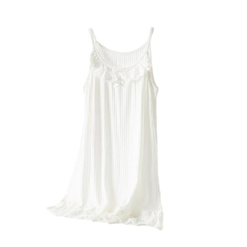 WISREMT Mädchen Nachthemd Sommer Schlafkleid Spaghettiträger Slip Kleider Einfarbig Nachtwäsche Nachthemd Kleinkind Kleine Teenager Mädchen Alter 3-16 Jahre von WISREMT