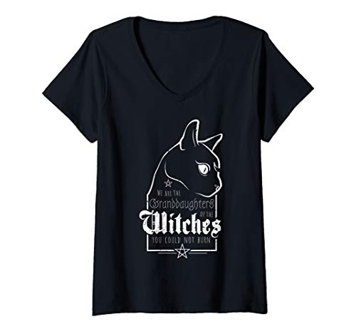 Damen Granddaughters of the Witches | Wicca Hexe Witch | Gothic T-Shirt mit V-Ausschnitt Damen Granddaughters of the Witches | Wicca Hexe Witch | Gothic T-Shirt mit V-Ausschnitt von WITCHES GRANDDAUGHTERS
