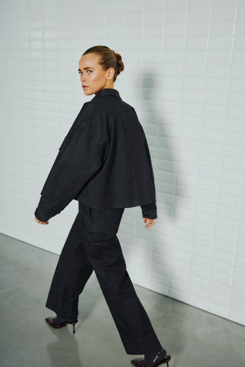 WITHBLACK - Hosen Weiblich Schwarz - Gr. - M von WITHBLACK