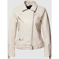 WITHBLACK Jacke in Leder-Optik in Offwhite, Größe L von WITHBLACK