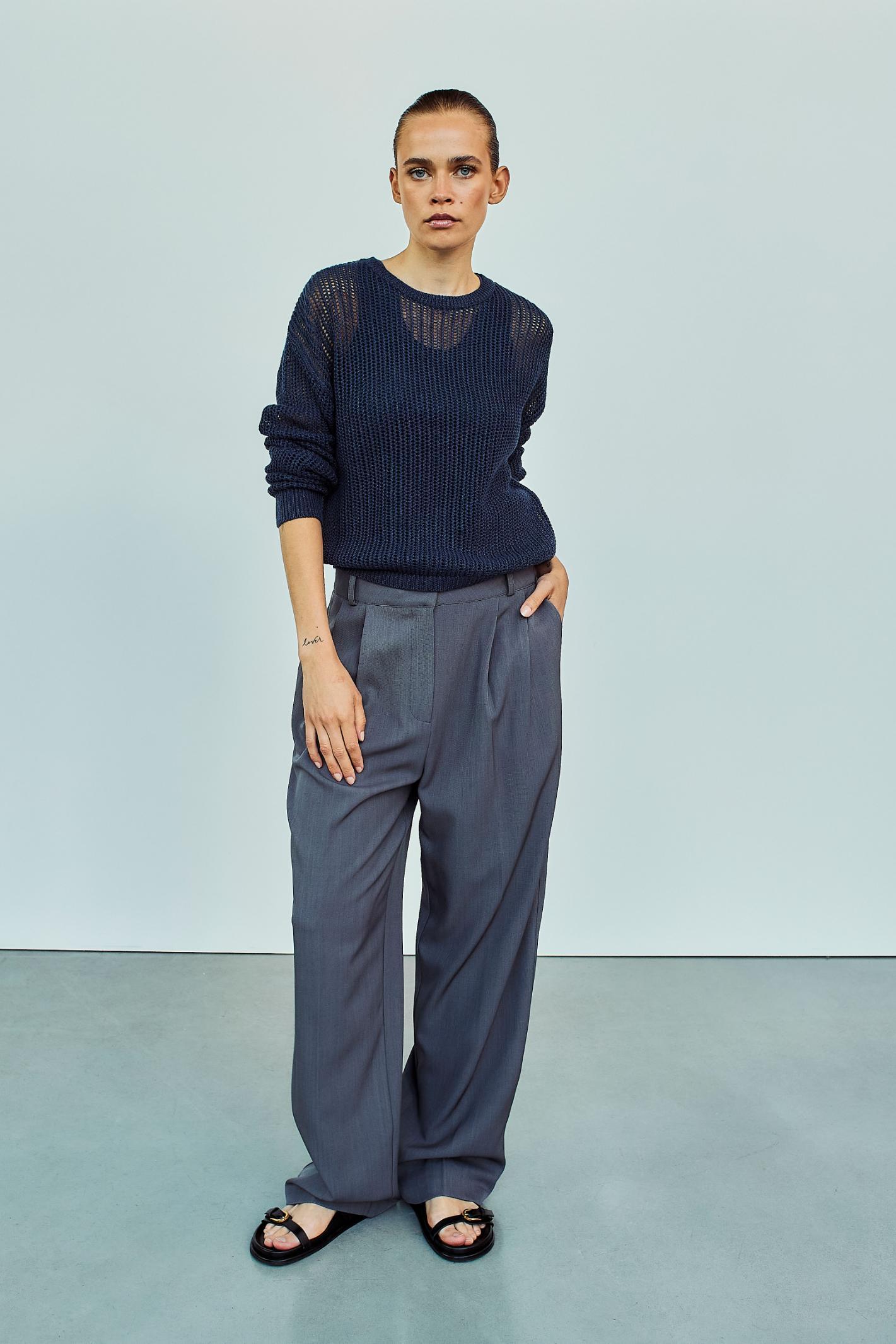 WITHBLACK - Pullover Weiblich Blau - Gr. - L von WITHBLACK