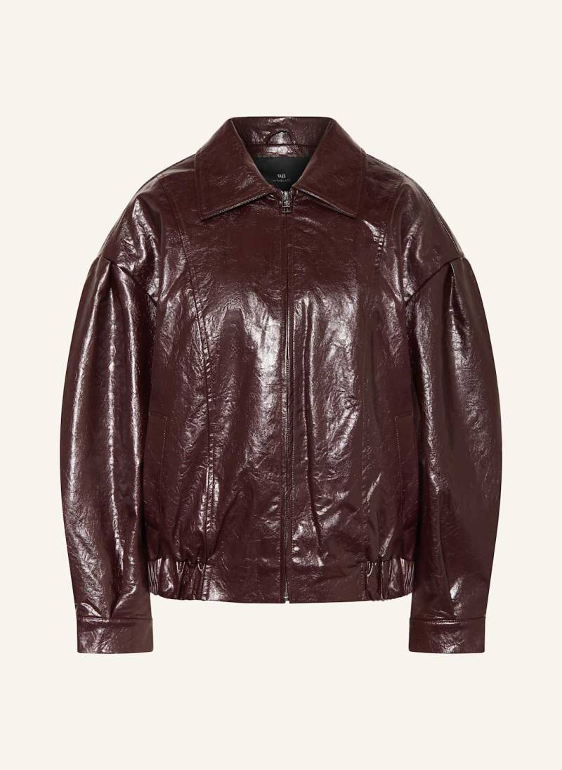Withblack Blouson Gilian In Lederoptik rot Withblack Blouson Gilian In Lederoptik rot von WITHBLACK