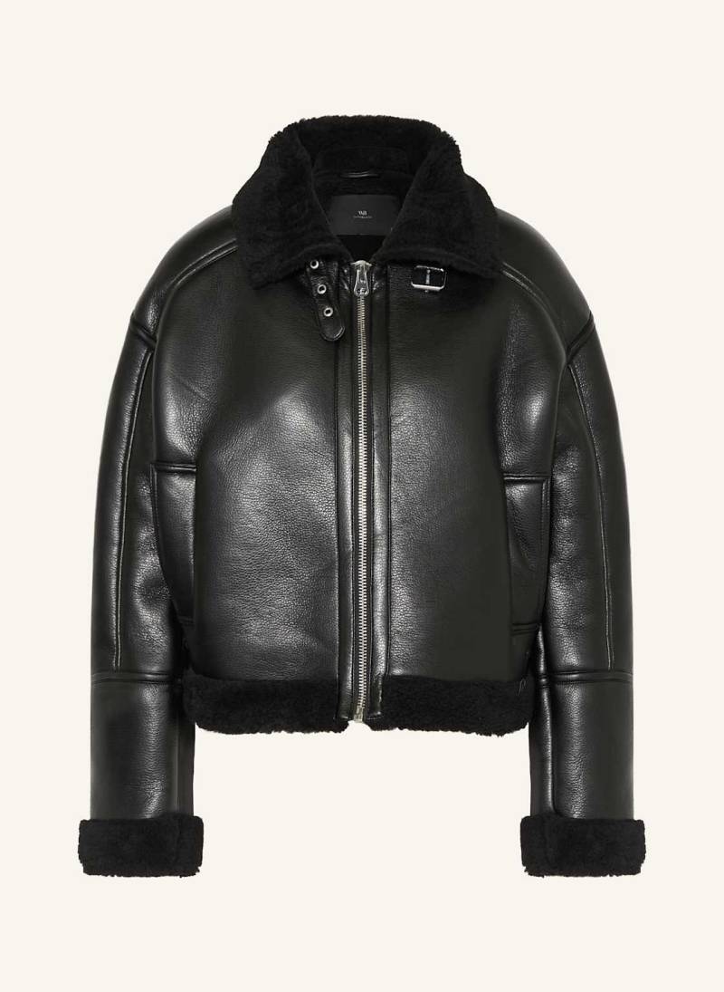 Withblack Jacke Rocky In Lederoptik Mit Kunstfell schwarz Withblack Jacke Rocky In Lederoptik Mit Kunstfell schwarz von WITHBLACK