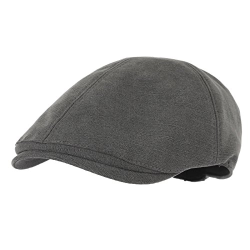 WITHMOONS Schlägermütze Golfermütze Schiebermütze Simple Newsboy Hat Flat Cap SL3026 (Gray) von WITHMOONS