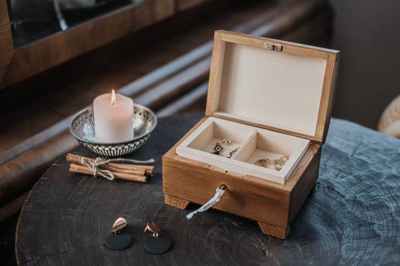 Erinnerungsbox Aus Holz, Zwei Fächer von WITHwoodenLOVE