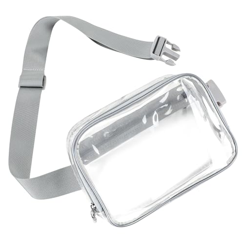 Gürteltasche, Bauchtasche, Crossbody-Tasche für Damen, überall, Grau/transparent, Einheitsgröße, Gürteltasche für Damen von WITROMAN