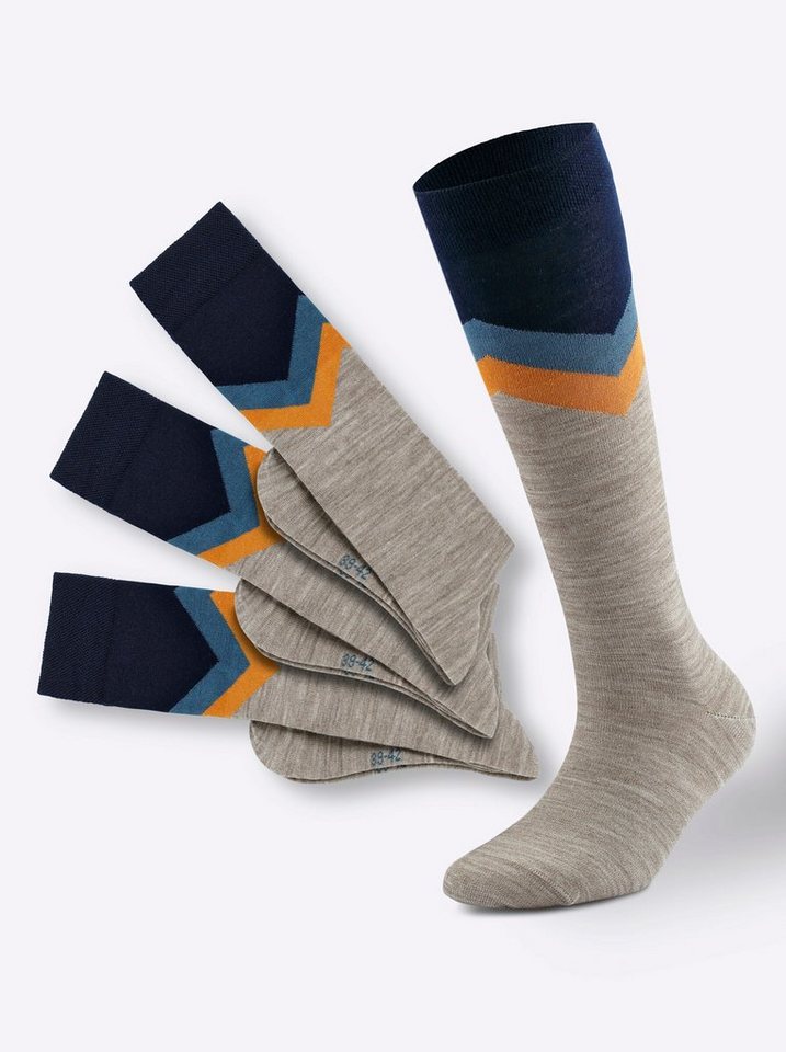 Witt Freizeitsocken Herren-Kniestrümpfe . (3-Paar) von Witt