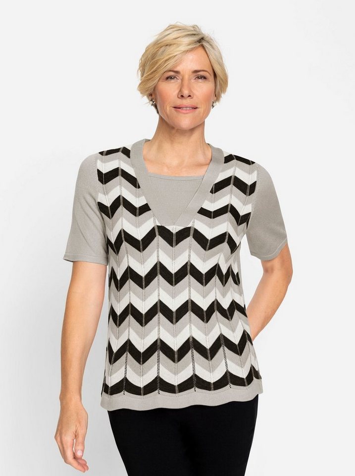 Witt Strickpullover Kurzarmpullover . von Witt