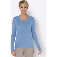 Witt Weiden Damen 2-in-1-Pullover himmelblau von Witt