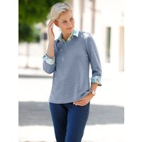 Witt Weiden Damen 2-in-1-Shirt jeansblau-meliert von Witt