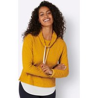 Witt Damen 2-in-1-Sweatshirt, ocker von Witt