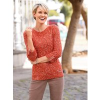 Witt Weiden Damen 3/4 Arm-Pullover rostrot-ecru-meliert von Witt