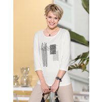 Witt Weiden Damen 3/4-Arm-Shirt ecru-schwarz von Witt