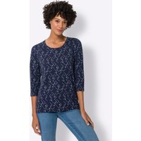 Witt Weiden Damen 3/4-Arm-Shirt marine-himmelblau von Witt