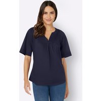 Witt Weiden Damen Baumwoll-Bluse marine von Witt