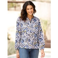 Witt Weiden Damen Bluse ecru-jeansblau-bedruckt von Witt