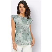 Witt Damen Bluse, kalkmint-mint-bedruckt von Witt