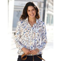 Witt Weiden Damen Bluse ocker-jeansblau-bedruckt von Witt