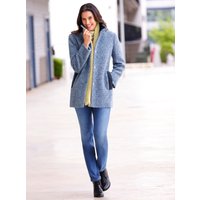 Witt Weiden Damen Bouclé-Jacke taubenblau-dunkelblau-meliert von Witt