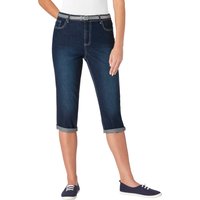 Witt Damen Caprihose inklusive Gürtel, blue-stone-washed von Witt