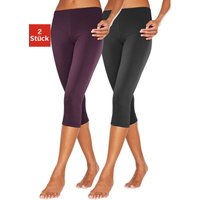 Witt Weiden Damen Caprileggings 1x beere, 1x schwarz von Witt