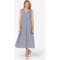 Witt Weiden Damen Druck-Kleid taubenblau-bedruckt von Witt