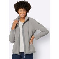 Witt Weiden Damen Fleece-Jacke steingrau von Witt