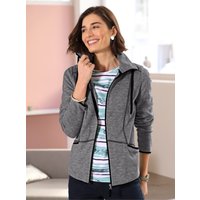 Witt Weiden Damen Fleecejacke anthrazit-meliert von Witt