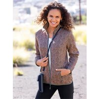 Witt Weiden Damen Fleecejacke anthrazit-terra-bedruckt von Witt