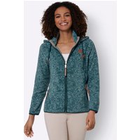 Witt Weiden Damen Fleecejacke petrol-meliert von Witt