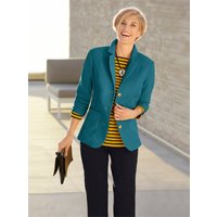 Witt Damen Fleecejacke in Blazer-Form, petrol von Witt