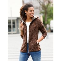 Witt Weiden Damen Fleecejacke schoko-meliert von Witt