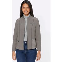 Witt Weiden Damen Fleecejacke steingrau-meliert von Witt