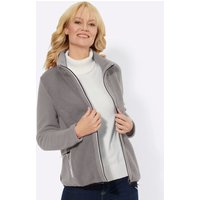 Witt Weiden Damen Fleecejacke steingrau-meliert von Witt