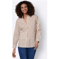 Witt Weiden Damen Hemdbluse camel-weiß-gestreift von Witt