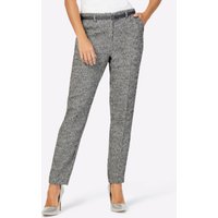 Witt Damen Hose, anthrazit-ecru-meliert von Witt