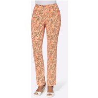 Witt Weiden Damen Jeans apricot-braun-bedruckt von Witt