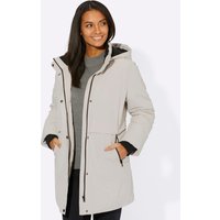 Witt Damen Jacke mit Kontrast-Fleece-Futter, hellgrau von Witt