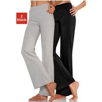 Witt Weiden Damen Jazzpants 1x hellgrau-meliert, 1x schwarz von Witt