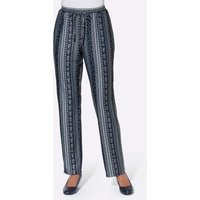 Witt Weiden Damen Jerseyhose marine-gestreift von Witt